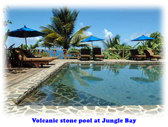 Volcanic stone pool at Jungle Bay